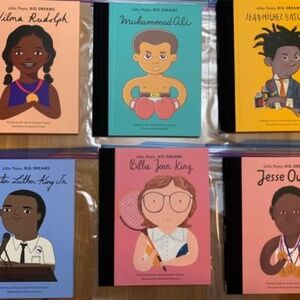 Brand new, HARDCOVER "Little People, Big Dreams" $12/each. See pics for 15 title